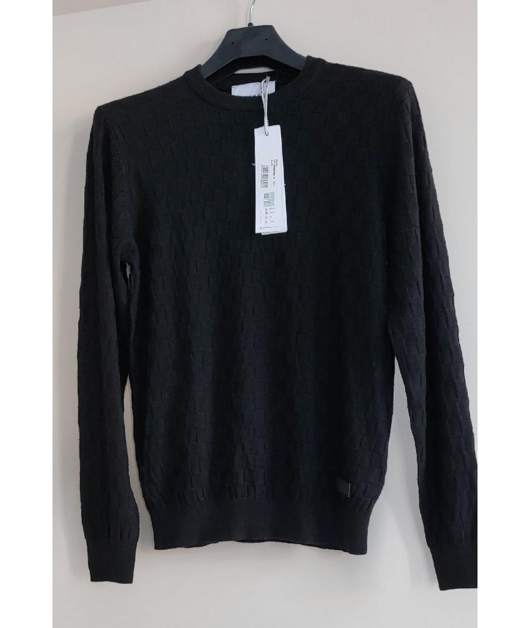 JOHN RICHMOND Черный шерстяной джемпер / свитер, фото 9