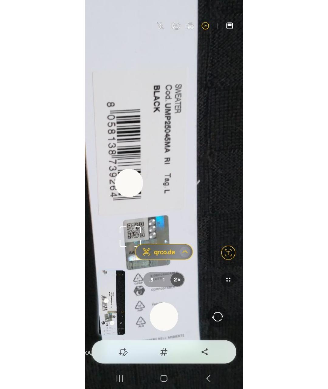 JOHN RICHMOND Черный шерстяной джемпер / свитер, фото 7