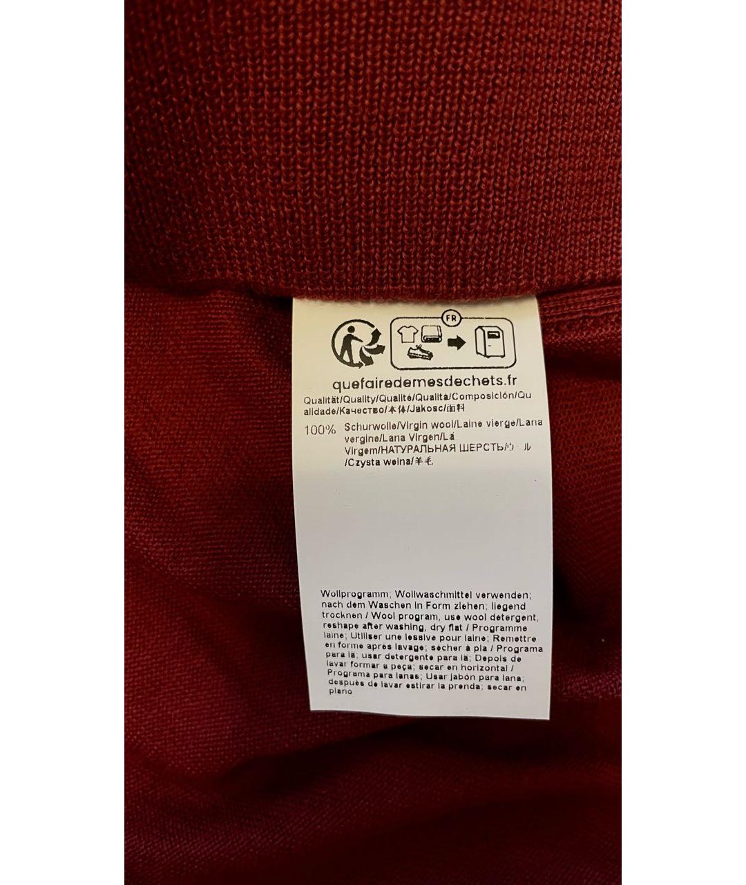 HUGO BOSS Бордовый шерстяной джемпер / свитер, фото 5