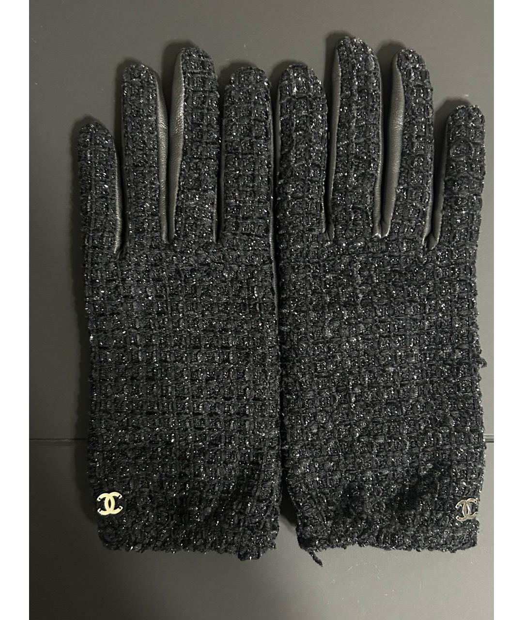 CHANEL Черные кожаные перчатки, фото 4