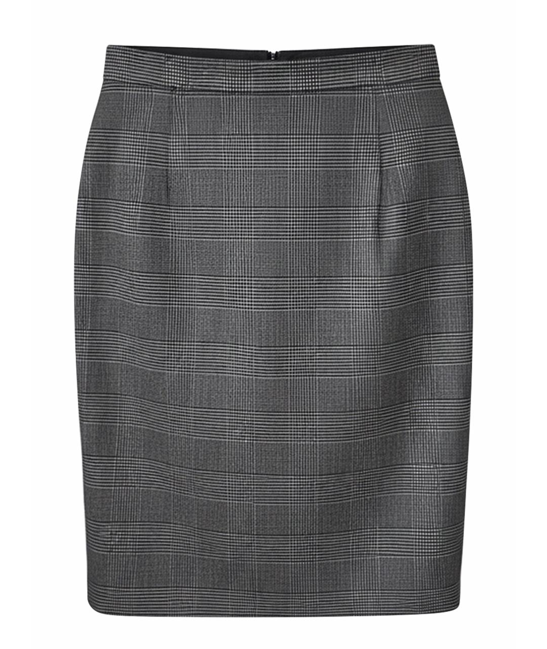 ESCADA Антрацитовая вискозная юбка мини, фото 1