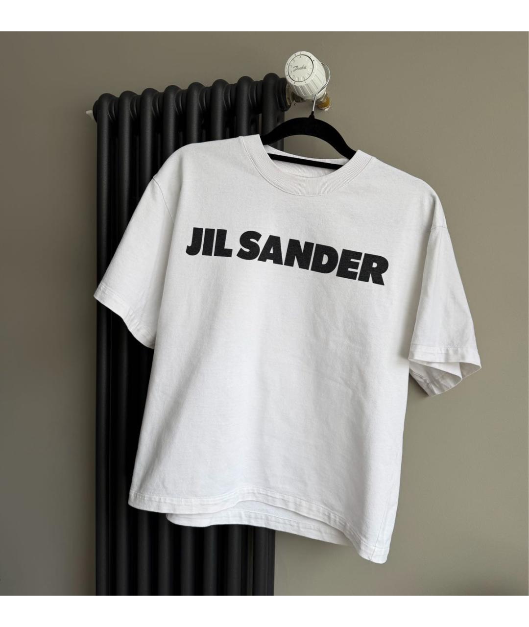 JIL SANDER Бежевая хлопковая футболка, фото 8
