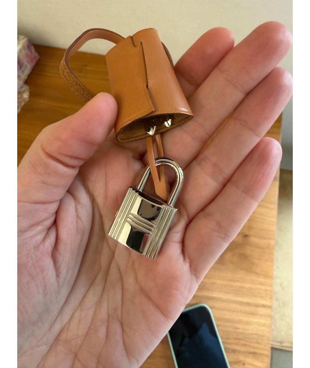 HERMES Бордовая кожаная сумка через плечо, фото 4