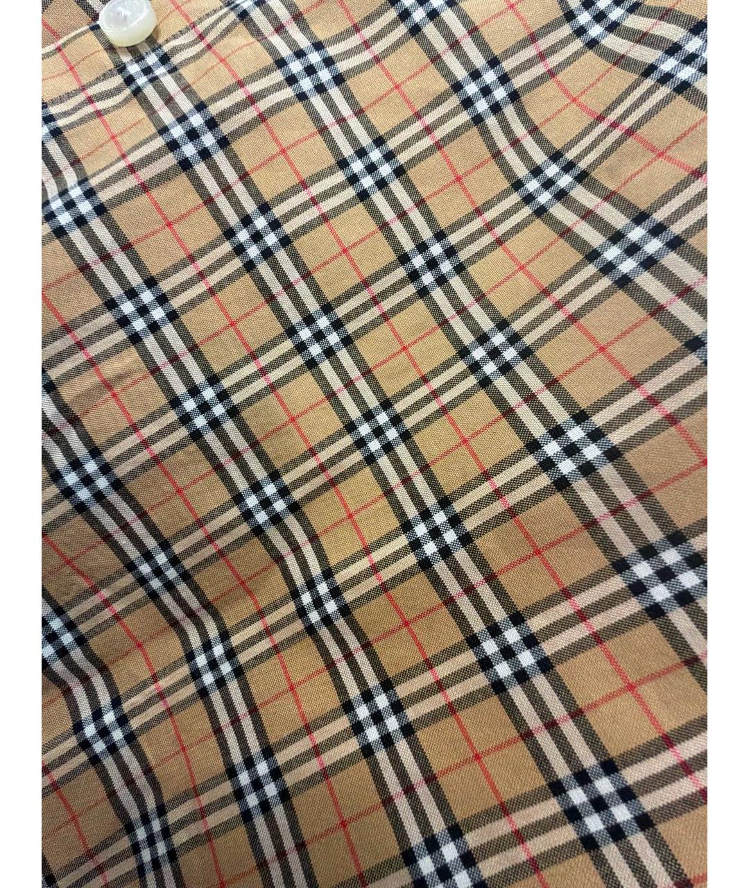 BURBERRY Оранжевая хлопковая рубашка, фото 4