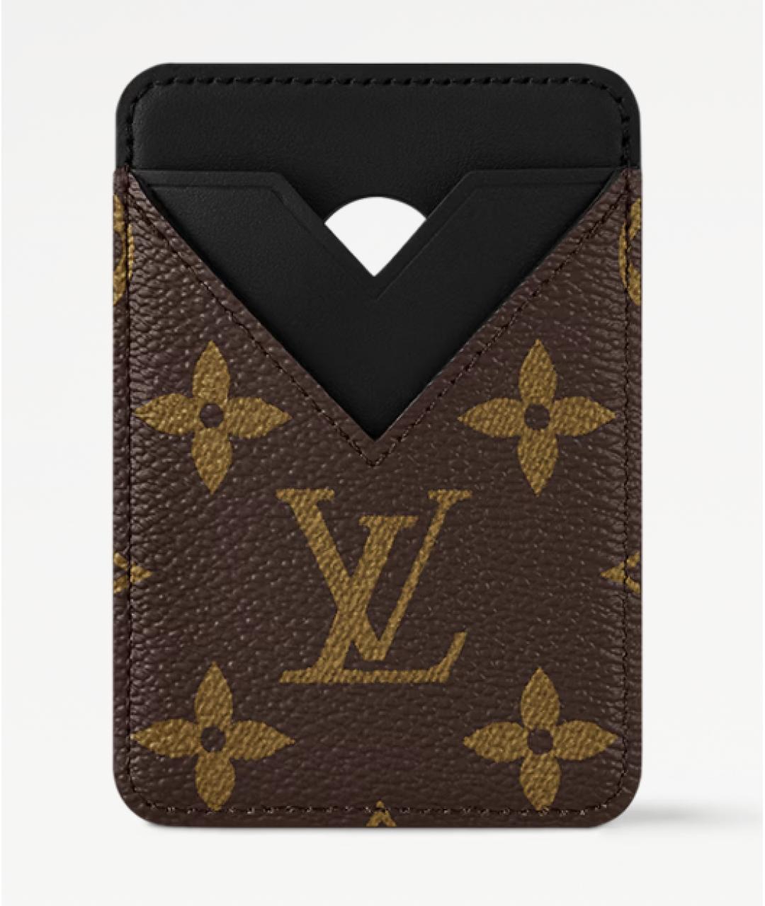 LOUIS VUITTON Коричневый кардхолдер, фото 5