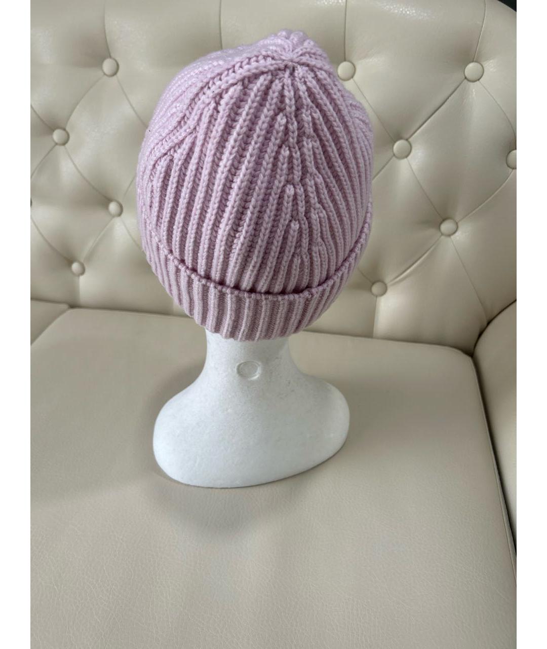 LOEWE Розовая кашемировая шапка, фото 7