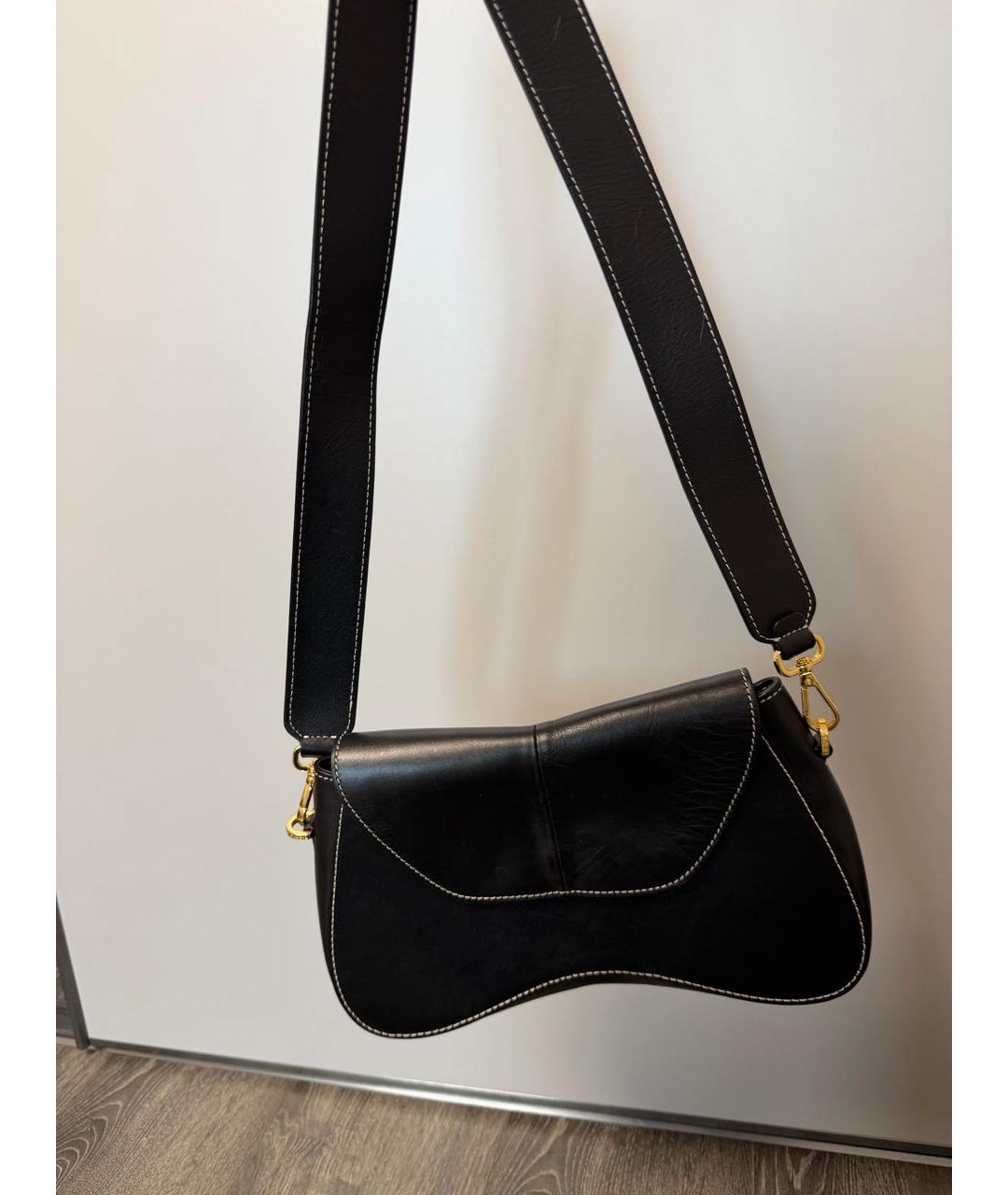 Elleme Черная кожаная сумка через плечо, фото 6