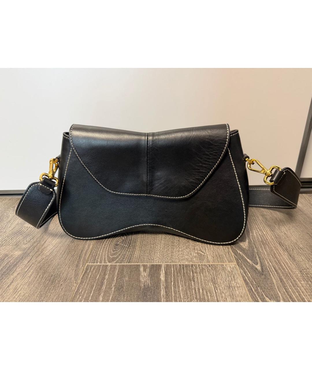 Elleme Черная кожаная сумка через плечо, фото 9