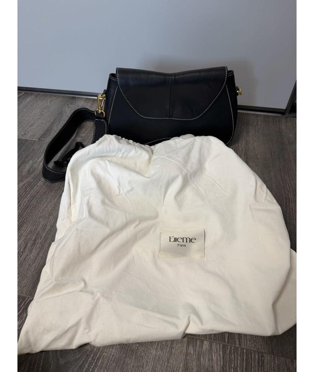 Elleme Черная кожаная сумка через плечо, фото 5