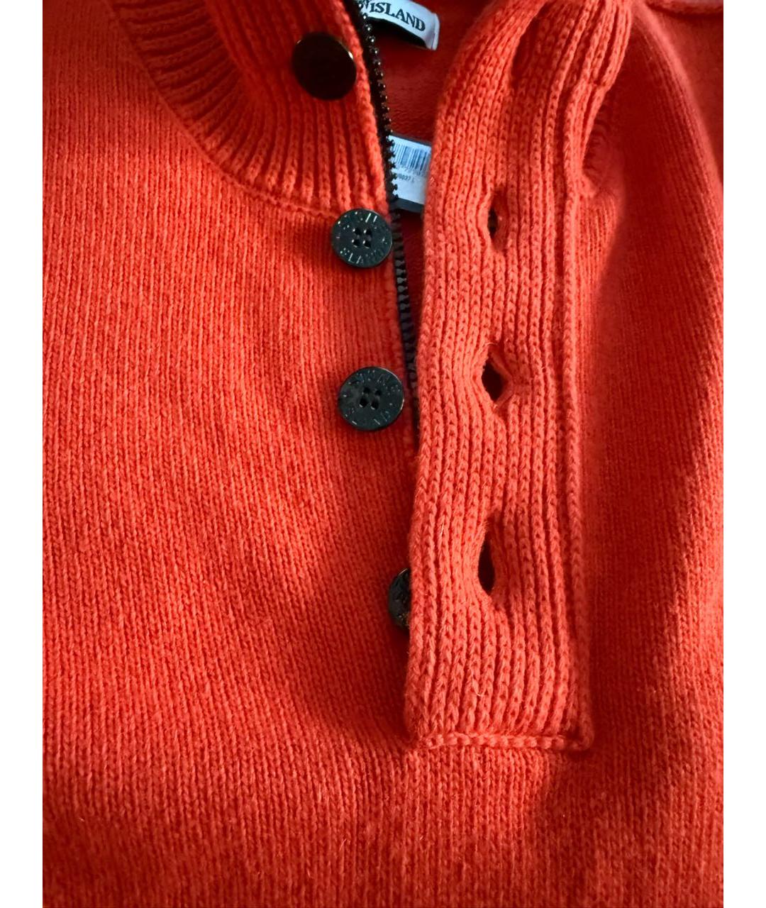 STONE ISLAND Красный шерстяной джемпер / свитер, фото 4