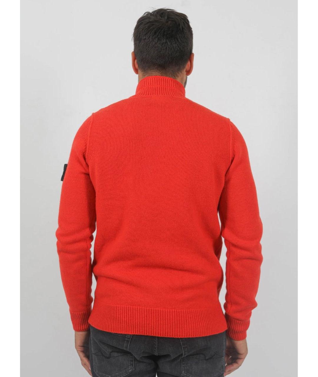 STONE ISLAND Красный шерстяной джемпер / свитер, фото 8