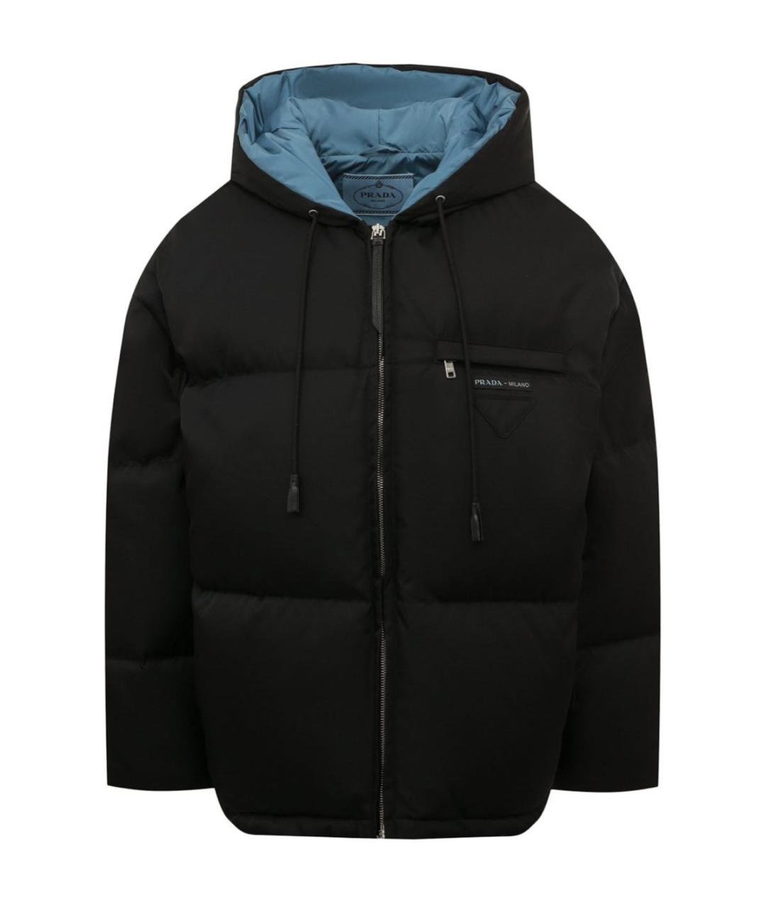 PRADA Черный полиамидовый пуховик, фото 9