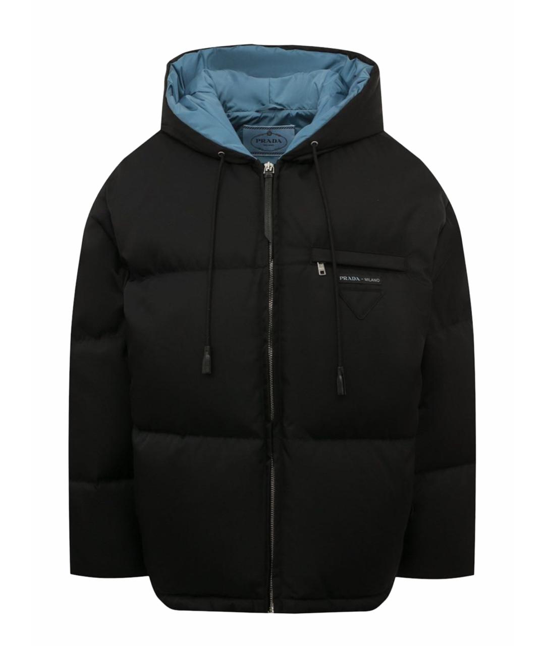 PRADA Черный полиамидовый пуховик, фото 1