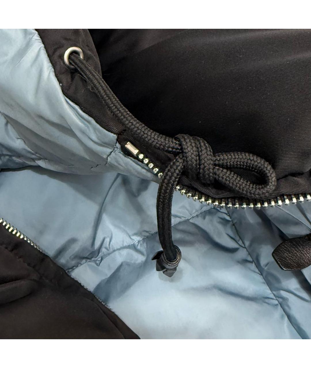 PRADA Черный полиамидовый пуховик, фото 8