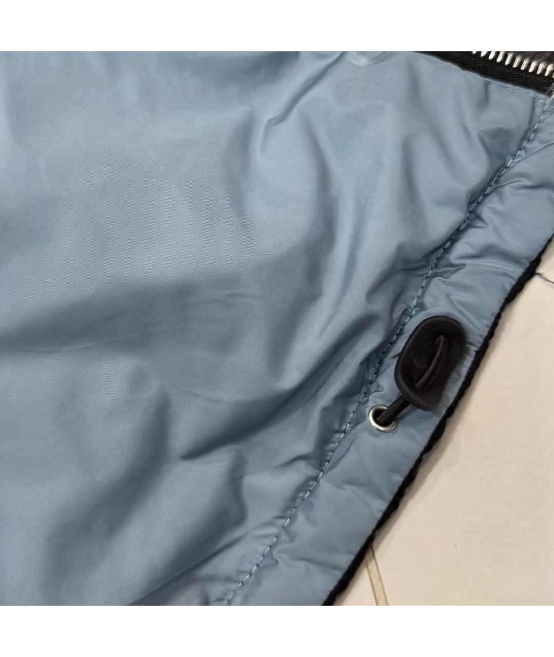 PRADA Черный полиамидовый пуховик, фото 7