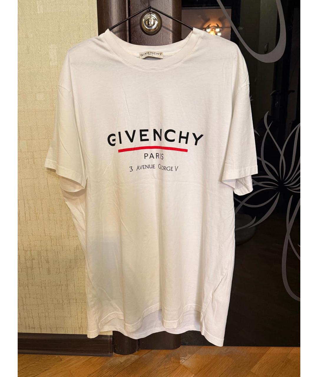 GIVENCHY Белая хлопковая футболка, фото 5