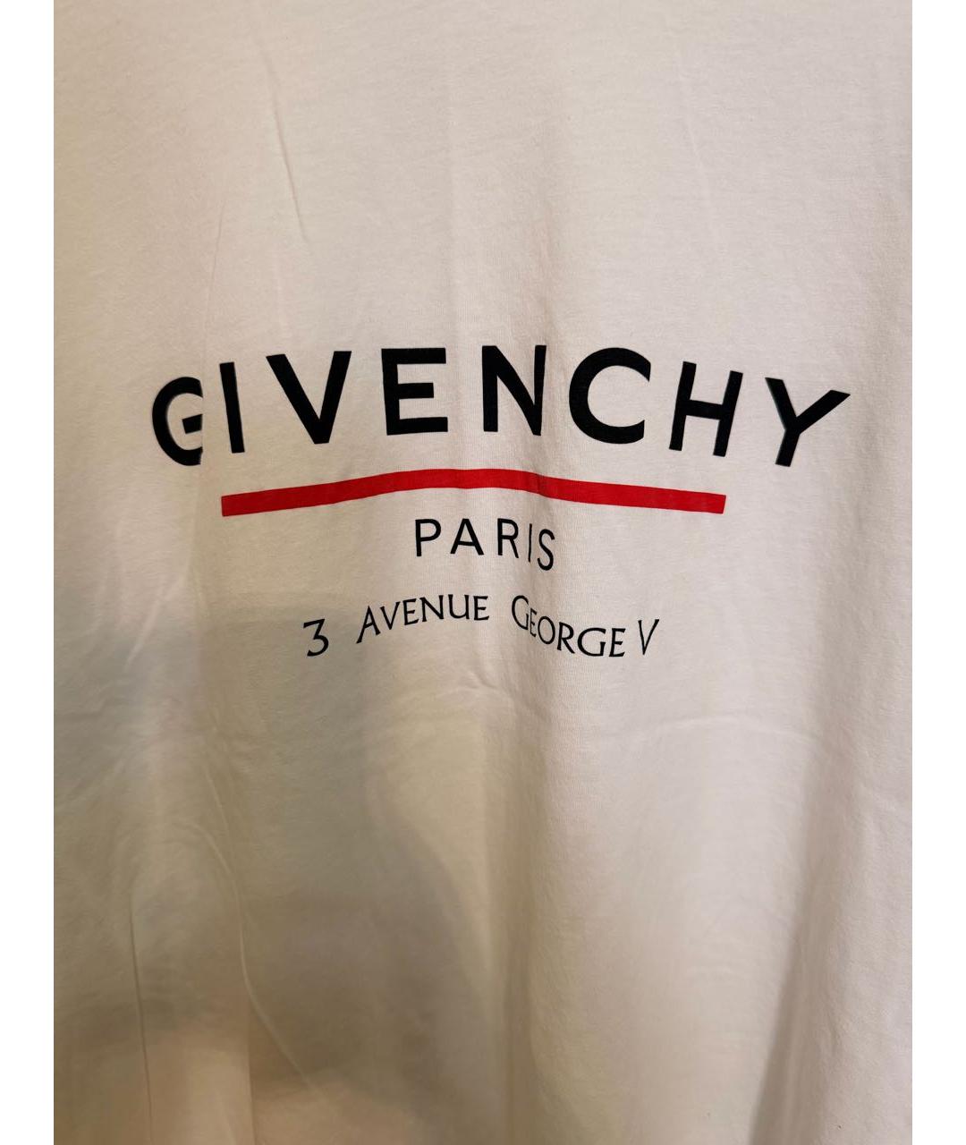 GIVENCHY Белая хлопковая футболка, фото 4