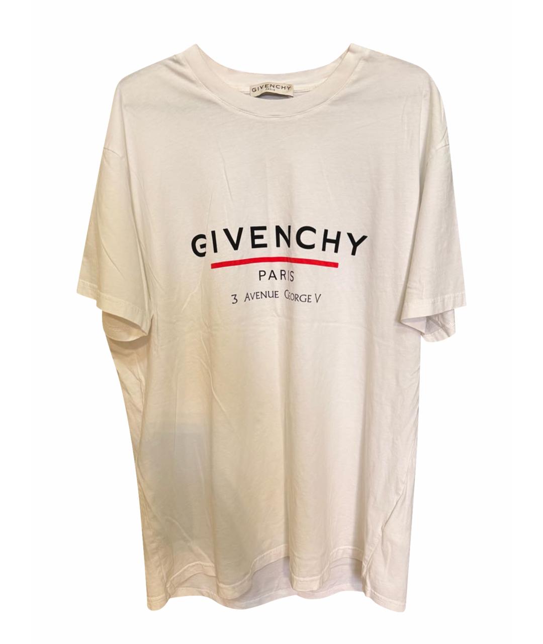 GIVENCHY Белая хлопковая футболка, фото 1