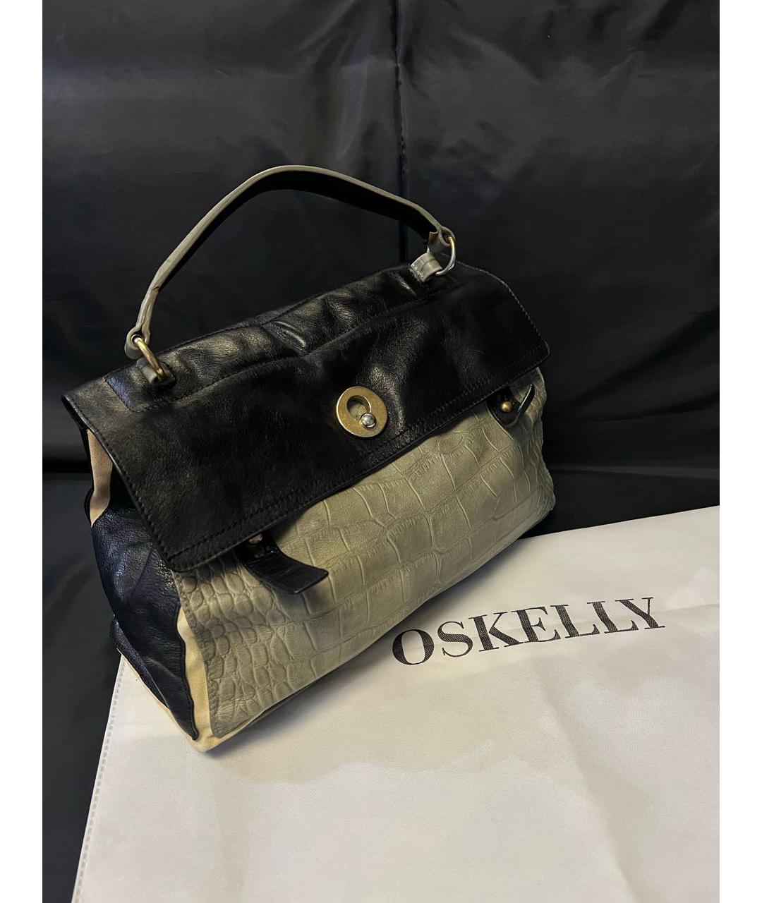 SAINT LAURENT Черная кожаная сумка с короткими ручками, фото 2