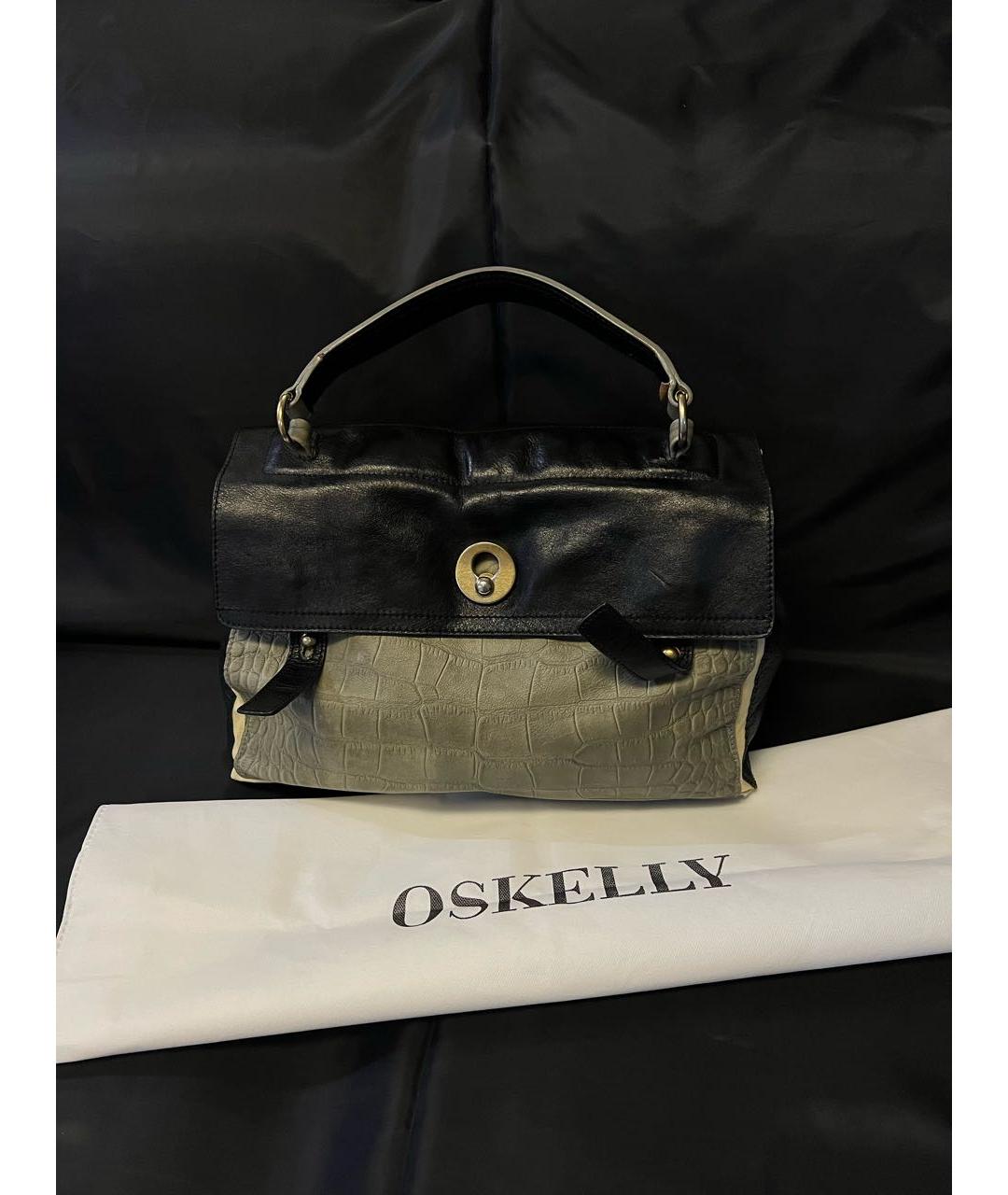 SAINT LAURENT Черная кожаная сумка с короткими ручками, фото 9