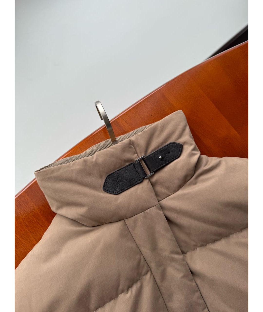 12 STOREEZ Бежевый хлопковый пуховик, фото 2