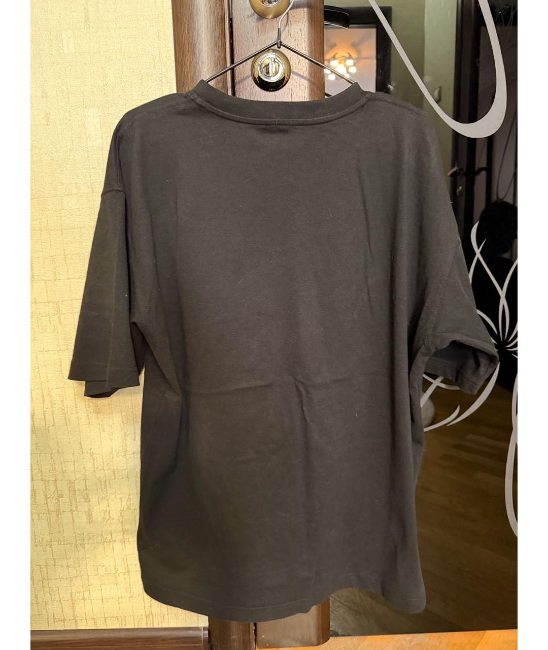 DIESEL Черная хлопковая футболка, фото 2