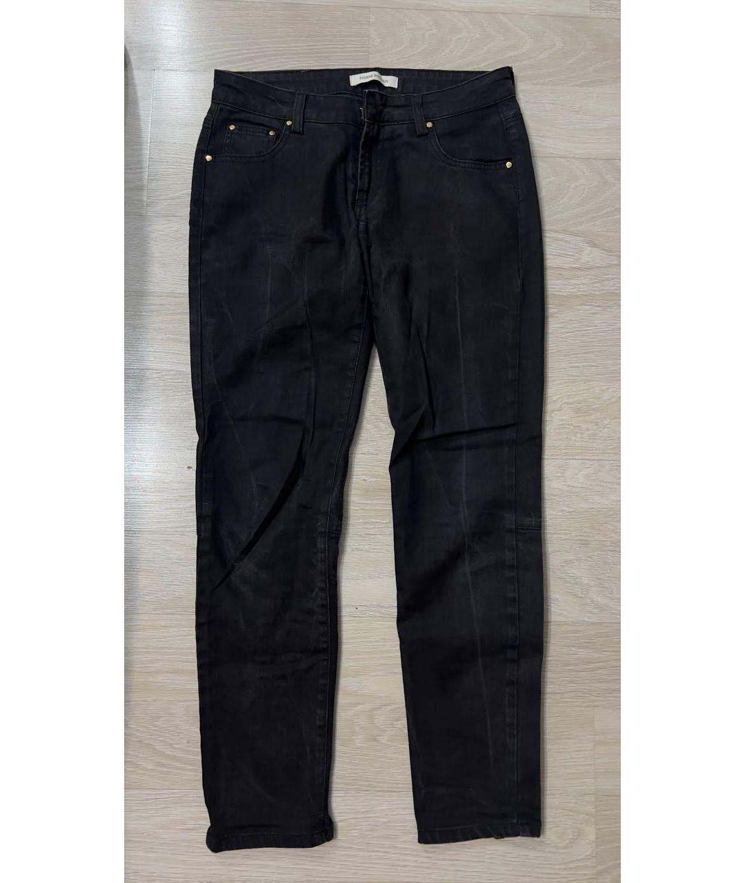 PIERRE BALMAIN Черные хлопко-эластановые джинсы слим, фото 5