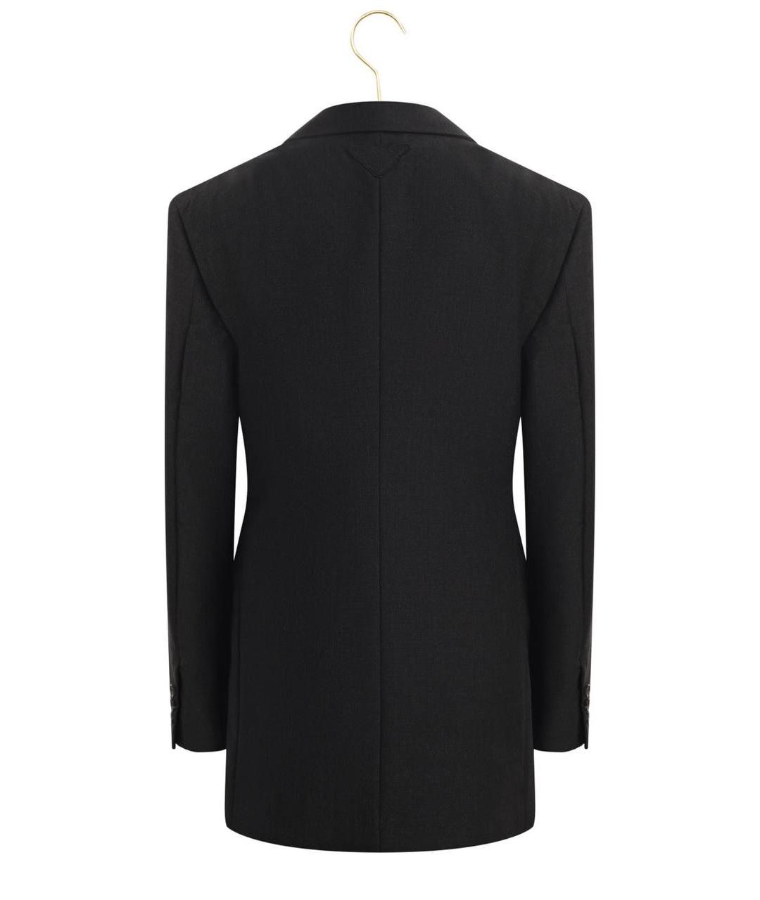 PRADA Черный шерстяной костюм с брюками, фото 4