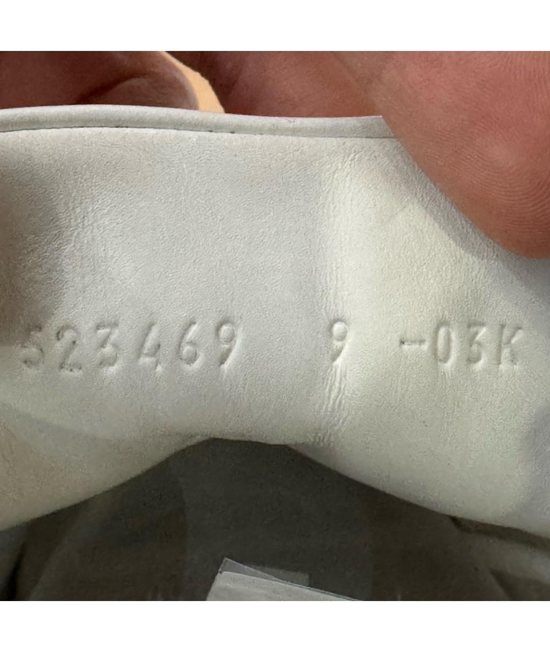 GUCCI Белые кожаные низкие кроссовки / кеды, фото 7