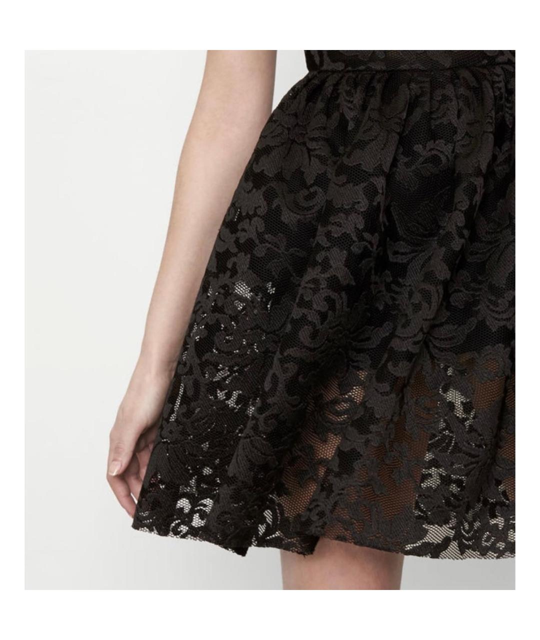 MAJE Черное полиэстеровое коктейльное платье, фото 8