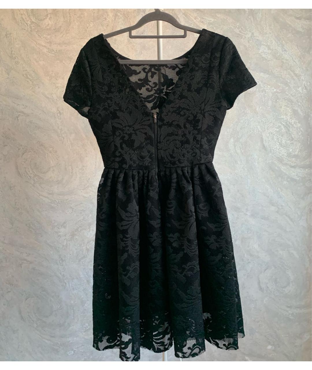 MAJE Черное полиэстеровое коктейльное платье, фото 2