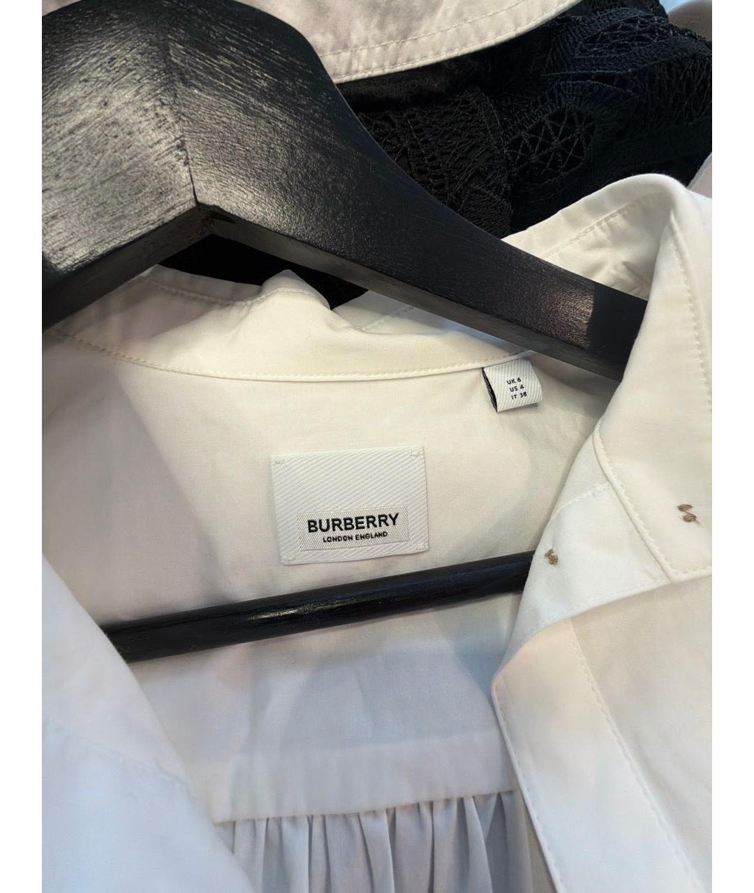 BURBERRY Белое хлопковое платье, фото 3