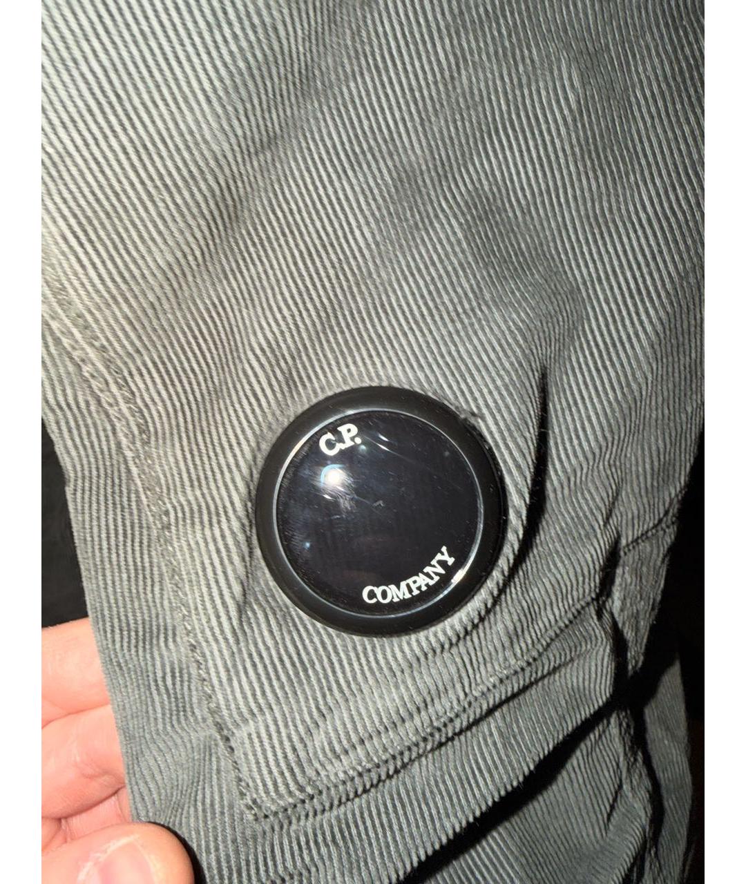 CP COMPANY Антрацитовые хлопко-эластановые повседневные брюки, фото 3
