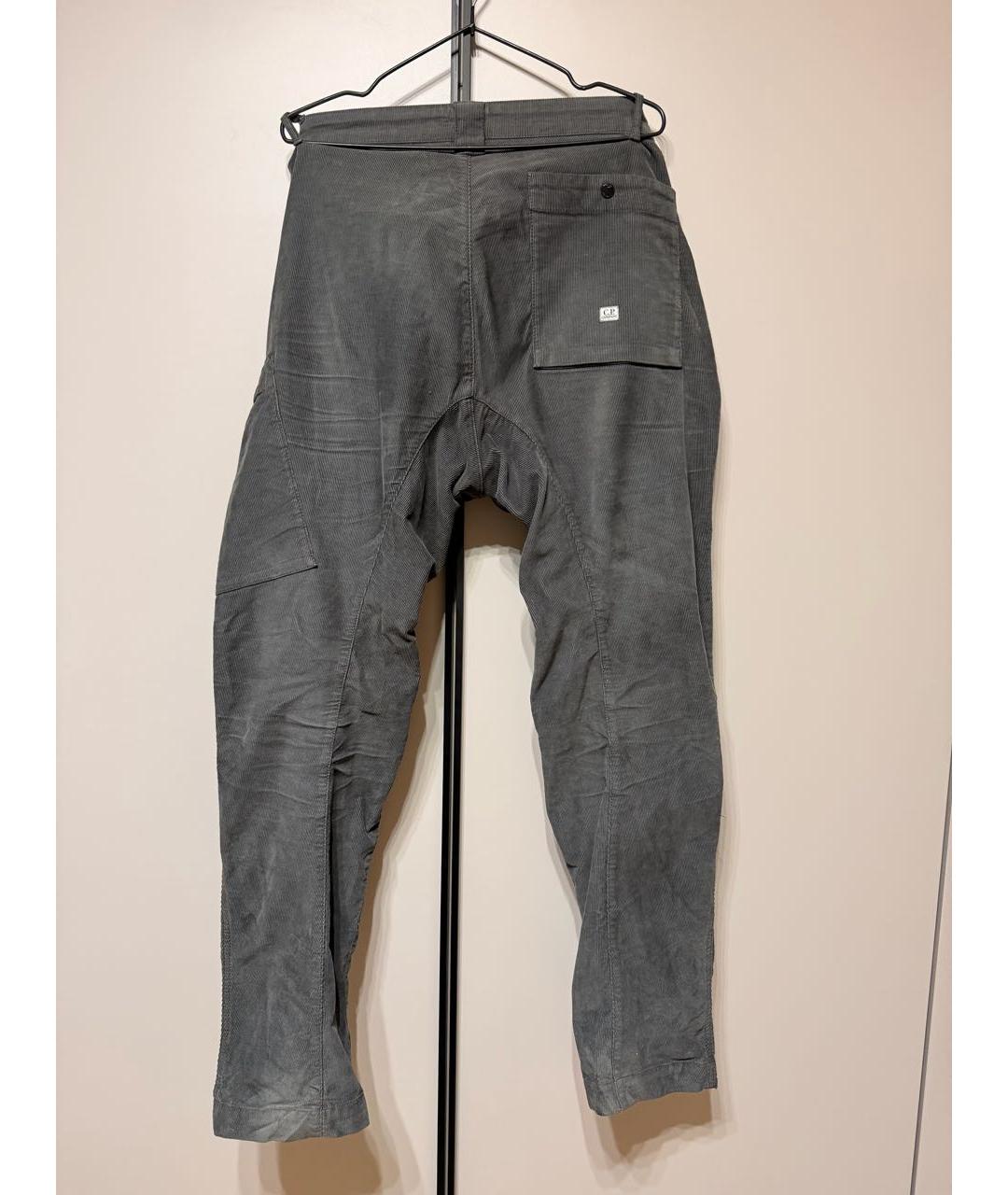 CP COMPANY Антрацитовые хлопко-эластановые повседневные брюки, фото 4