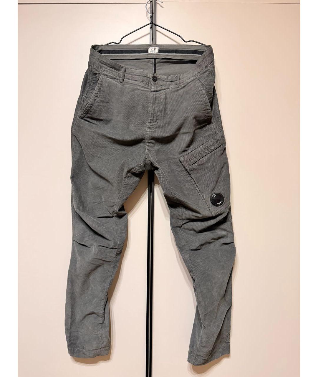 CP COMPANY Антрацитовые хлопко-эластановые повседневные брюки, фото 2