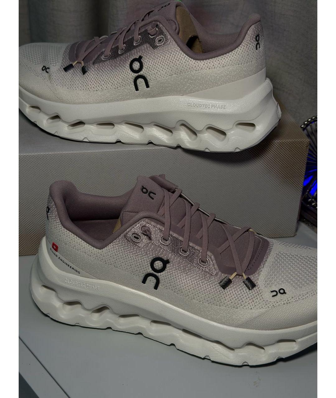 ON Белые текстильные кроссовки, фото 4