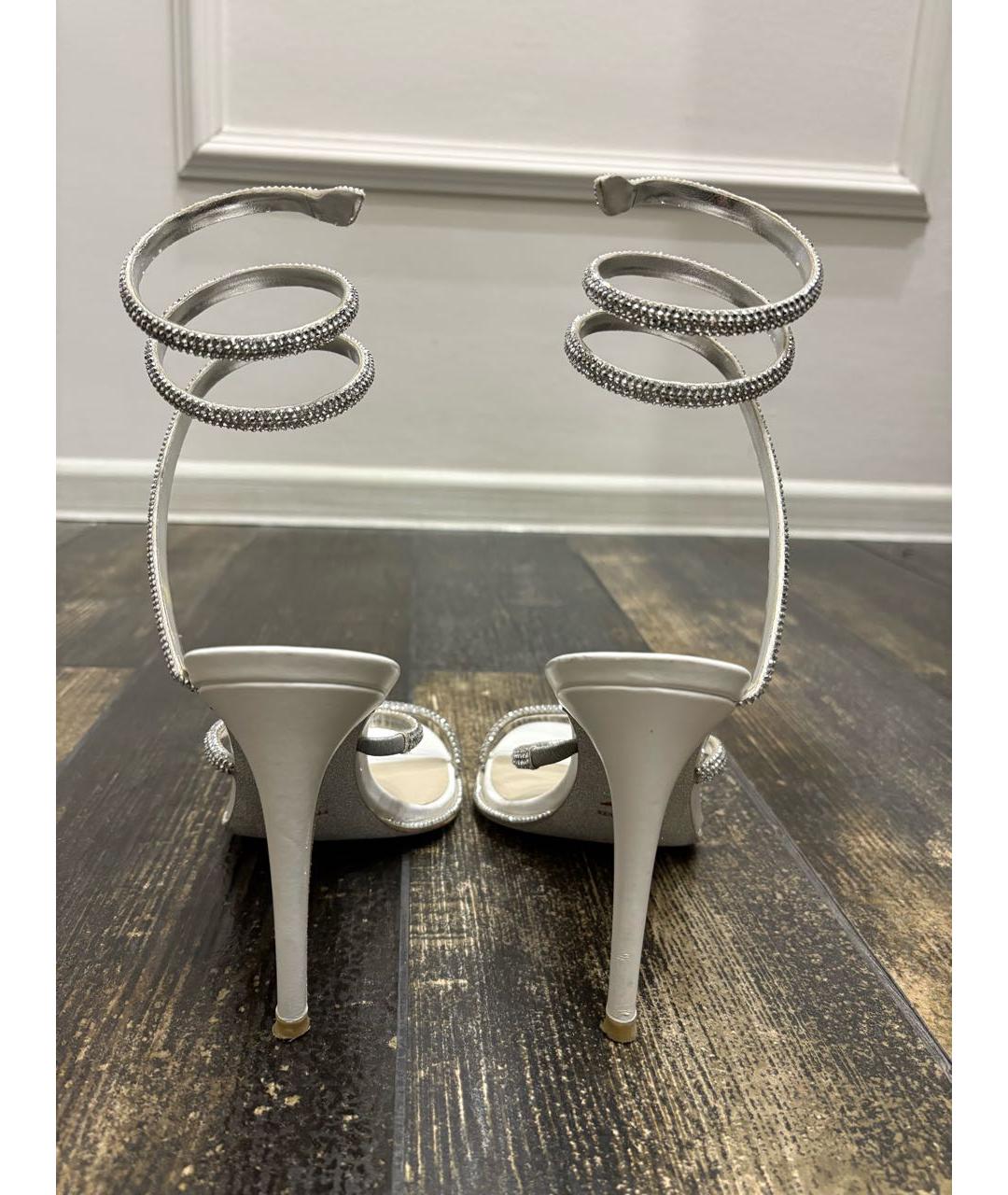 RENE CAOVILLA Белые босоножки, фото 4