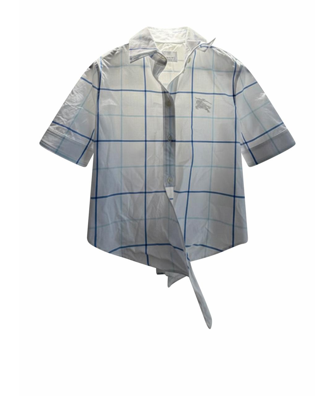 BURBERRY Белая хлопковая рубашка, фото 1