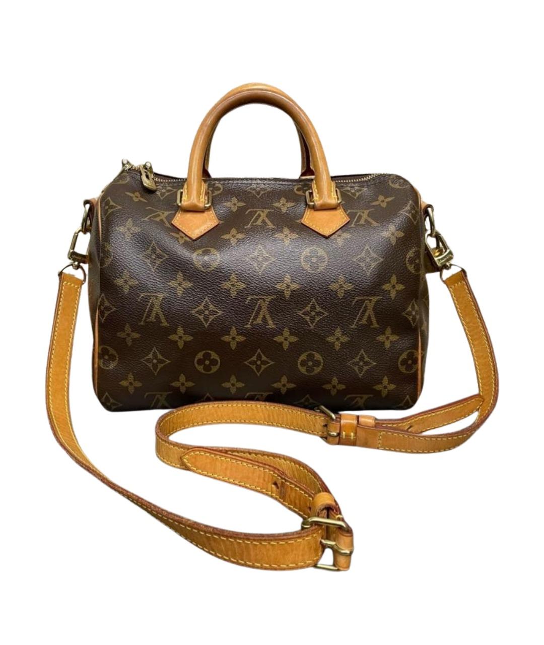LOUIS VUITTON Коричневая кожаная сумка через плечо, фото 1