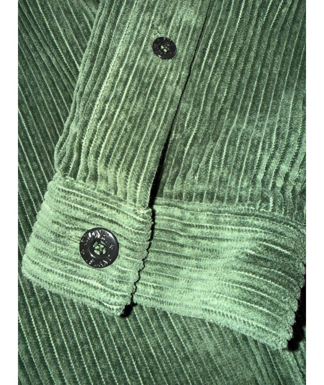 STONE ISLAND Зеленая хлопковая кэжуал рубашка, фото 4