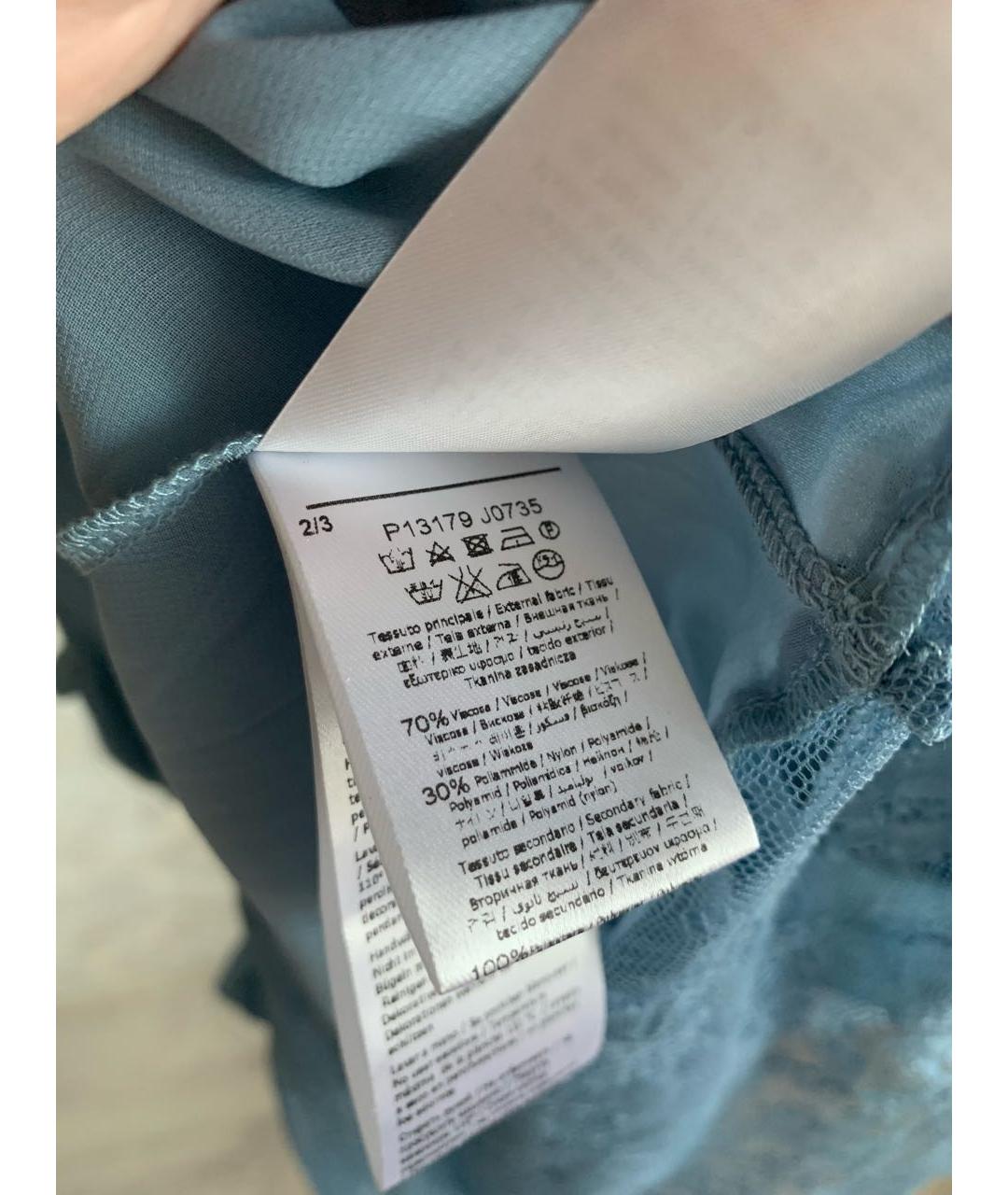 LIU JO Голубая вискозная блузы, фото 6