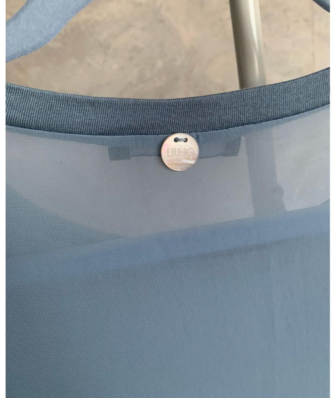 LIU JO Голубая вискозная блузы, фото 3