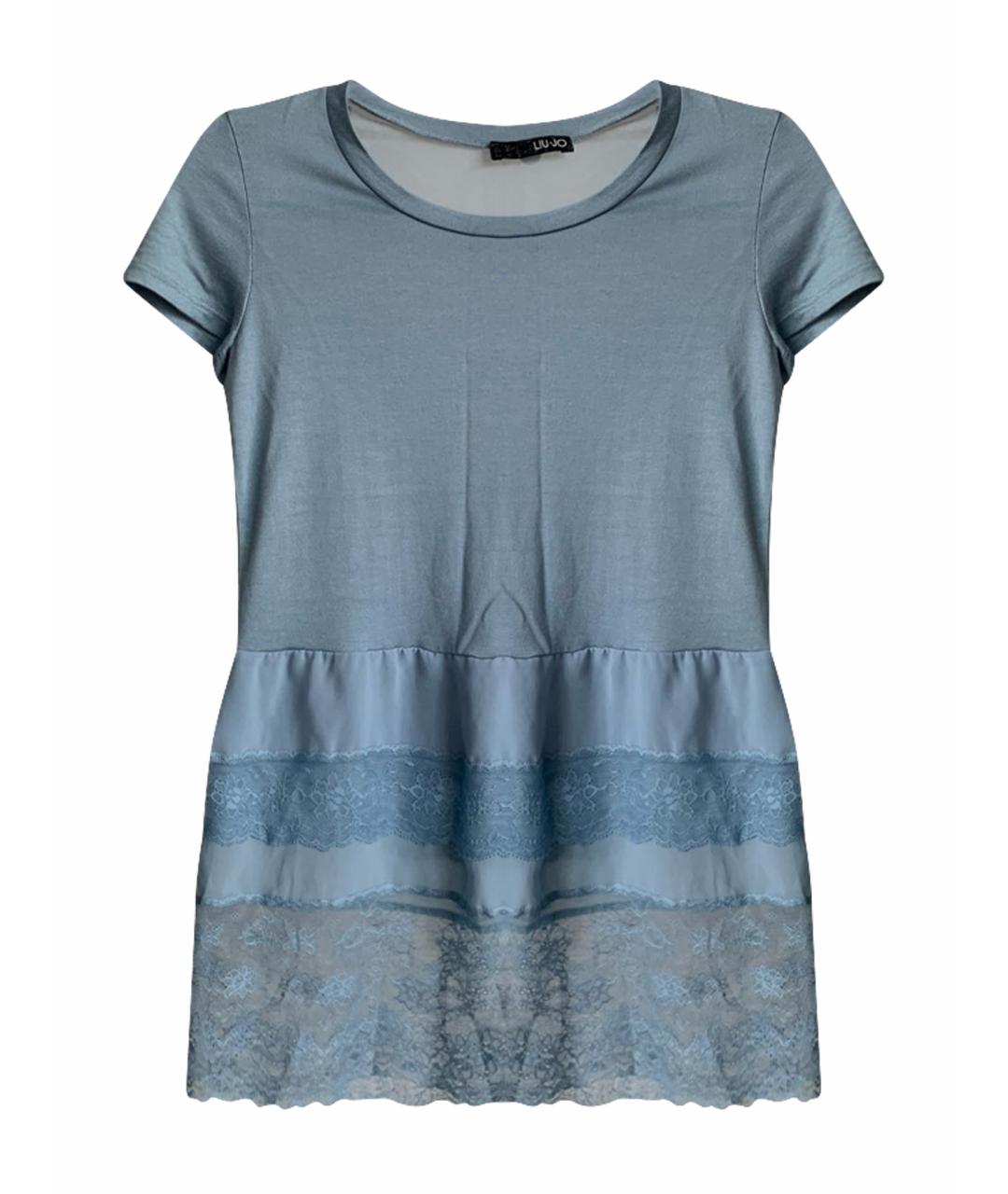 LIU JO Голубая вискозная блузы, фото 1