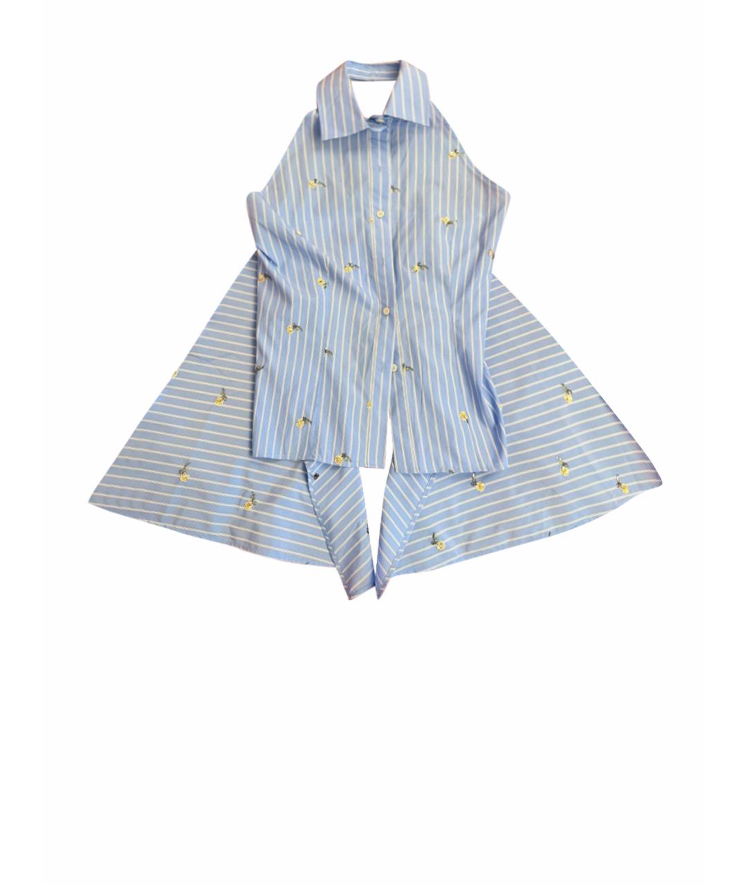 MSGM Голубая хлопковая блузы, фото 1