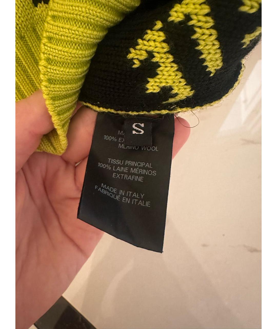 VETEMENTS Зеленый шерстяной джемпер / свитер, фото 4