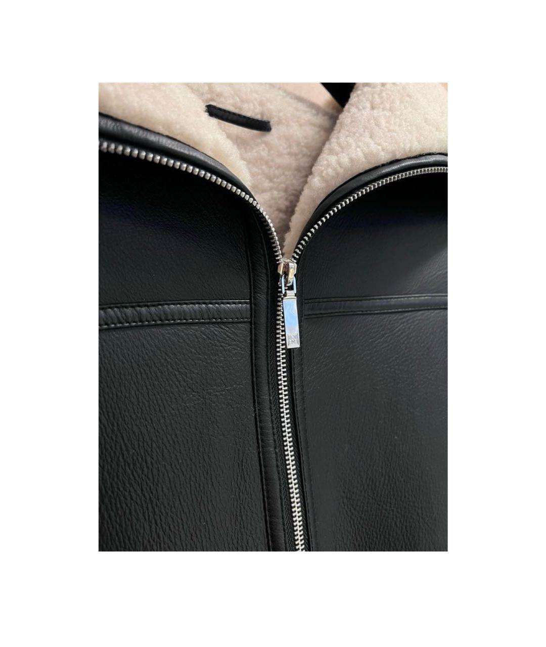 TOTEME Черная кожаная дубленка, фото 3