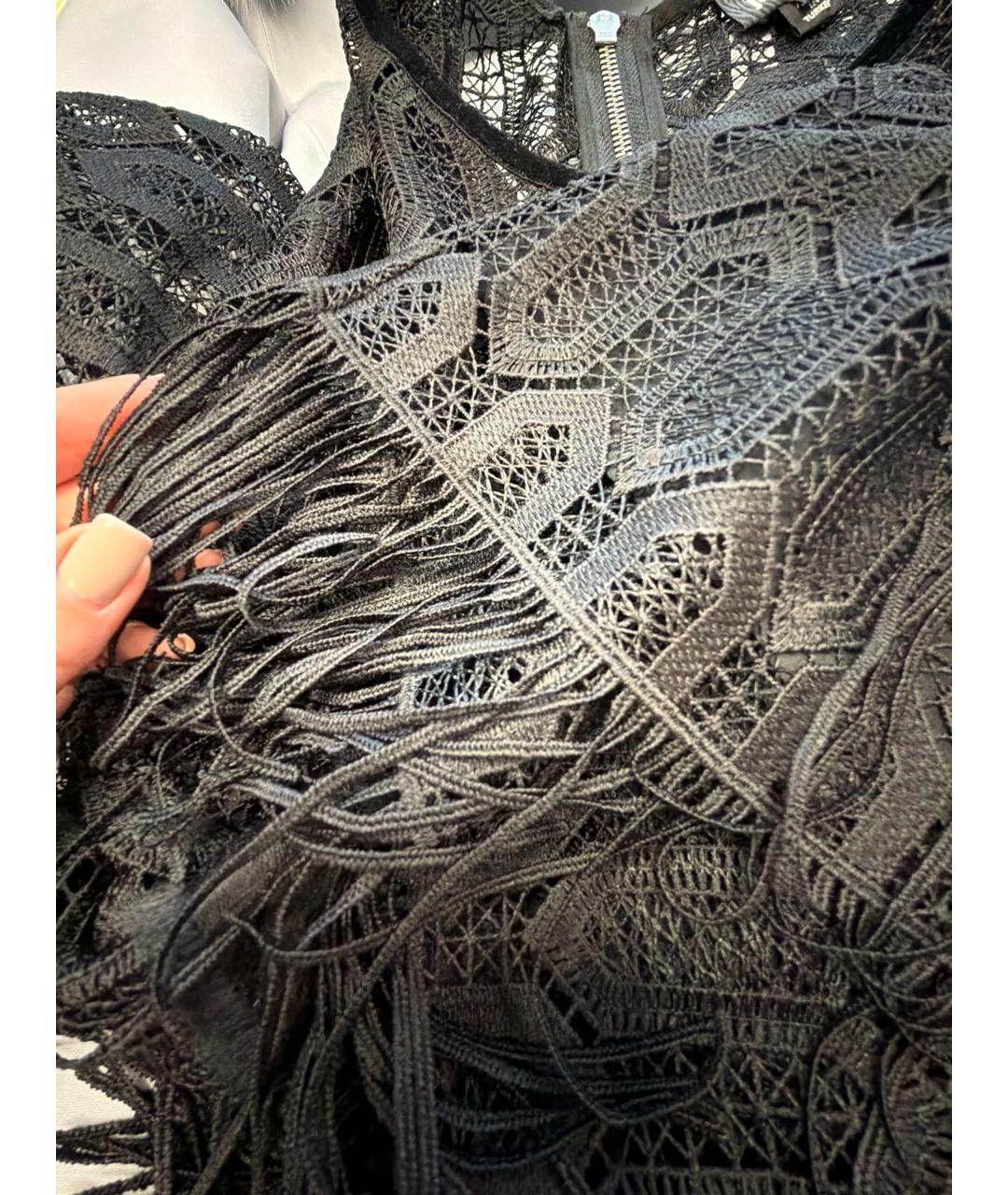 JUST CAVALLI Черное хлопковое вечернее платье, фото 4