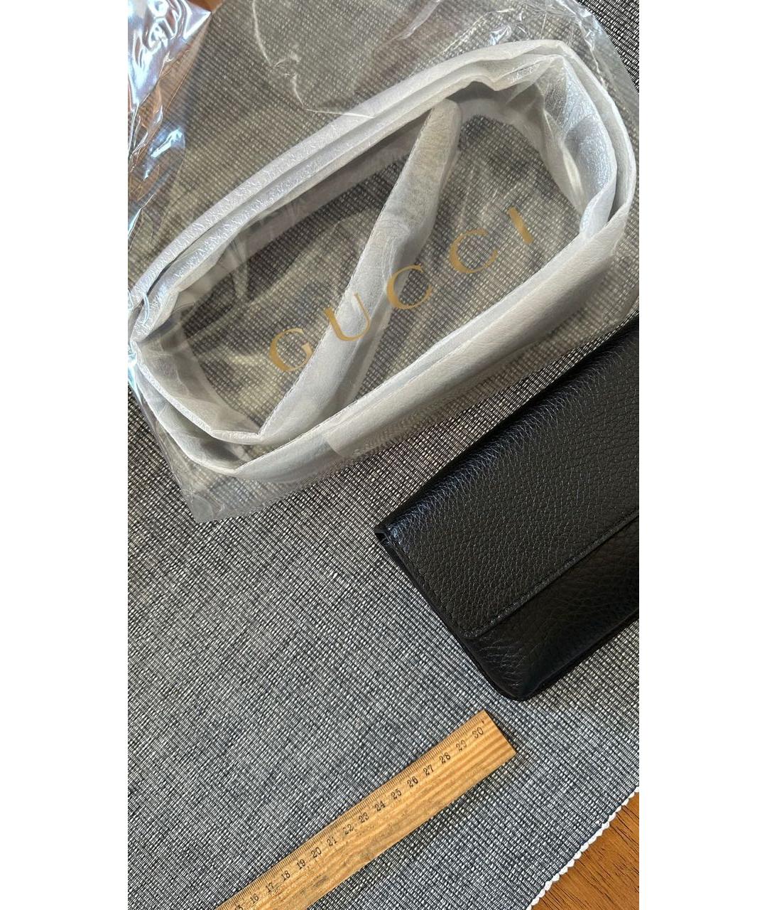 GUCCI Черная кожаная поясная сумка, фото 4