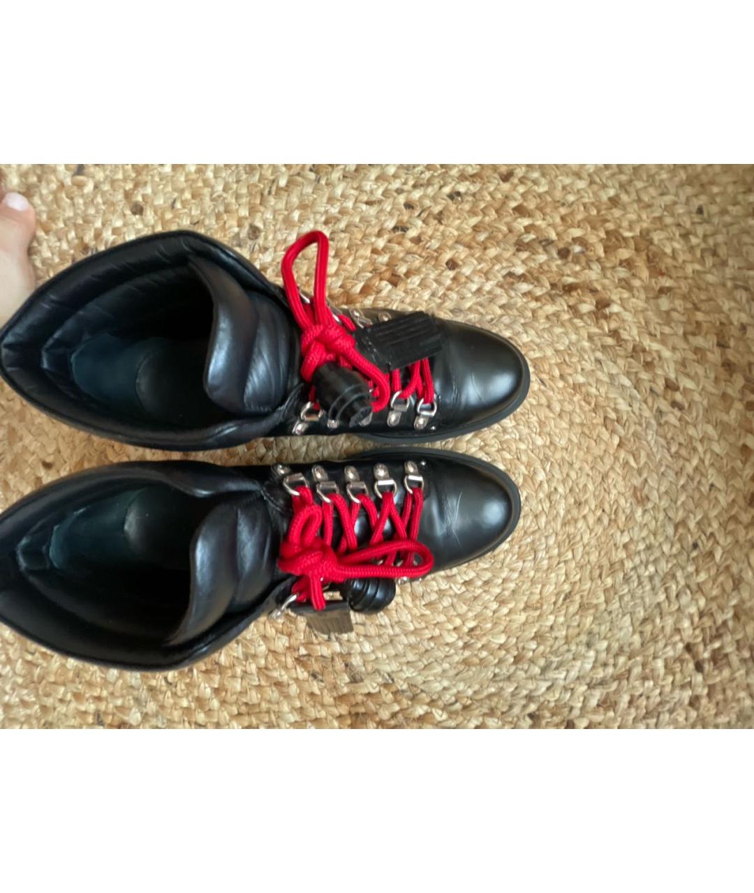 TOD'S Черные кожаные ботинки, фото 4