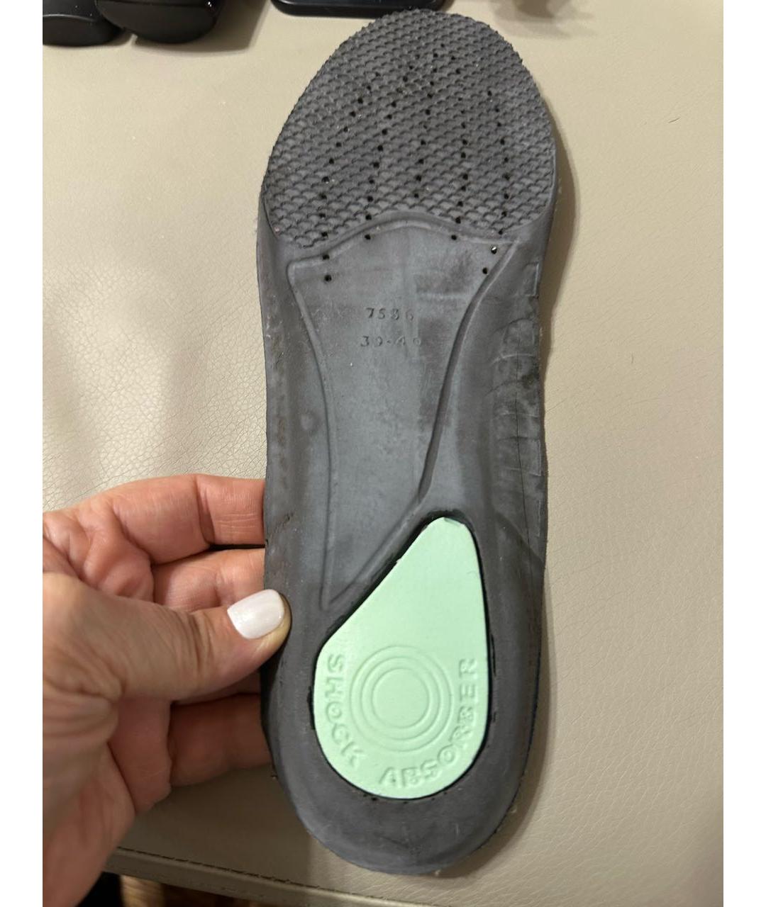 VALENTINO Голубые кожаные кроссовки, фото 5